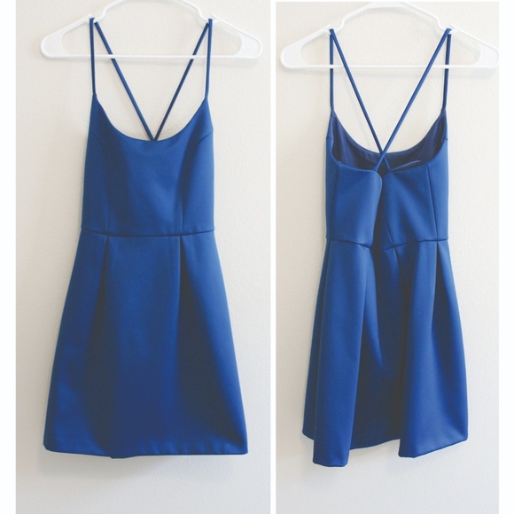 Topshop blue mini dress - Picture 4 of 4